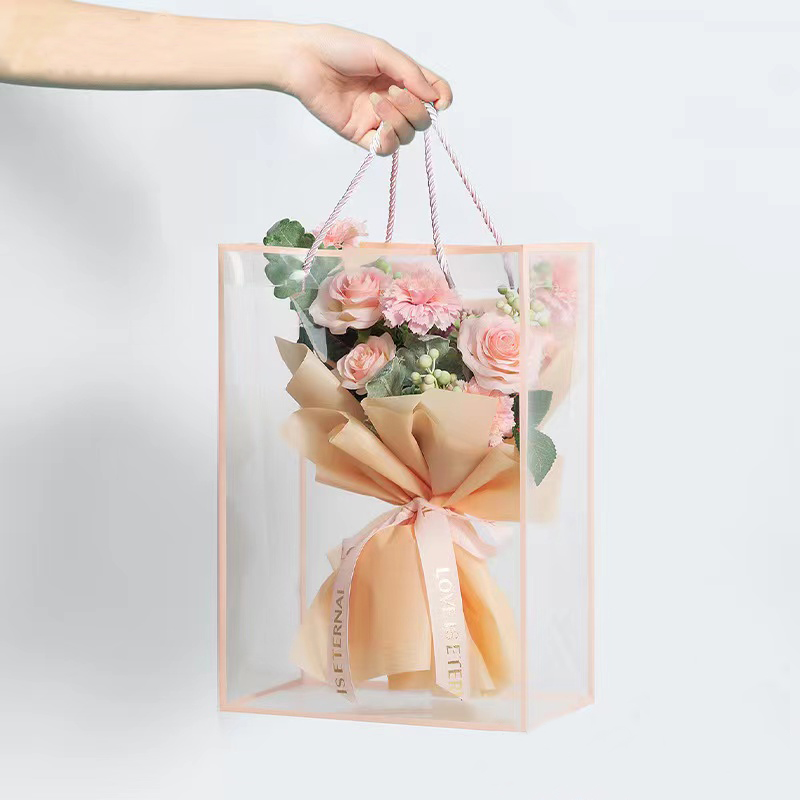 Longs Florist Supply - Bolso de mano transparente para mujer,