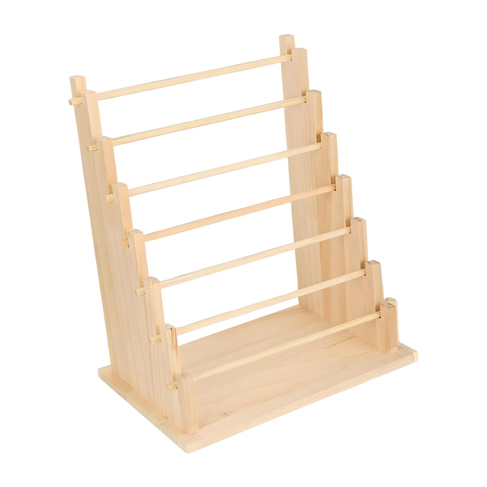 Florist Supply Ribbon - Organizador de Cintas de Madera, Estante