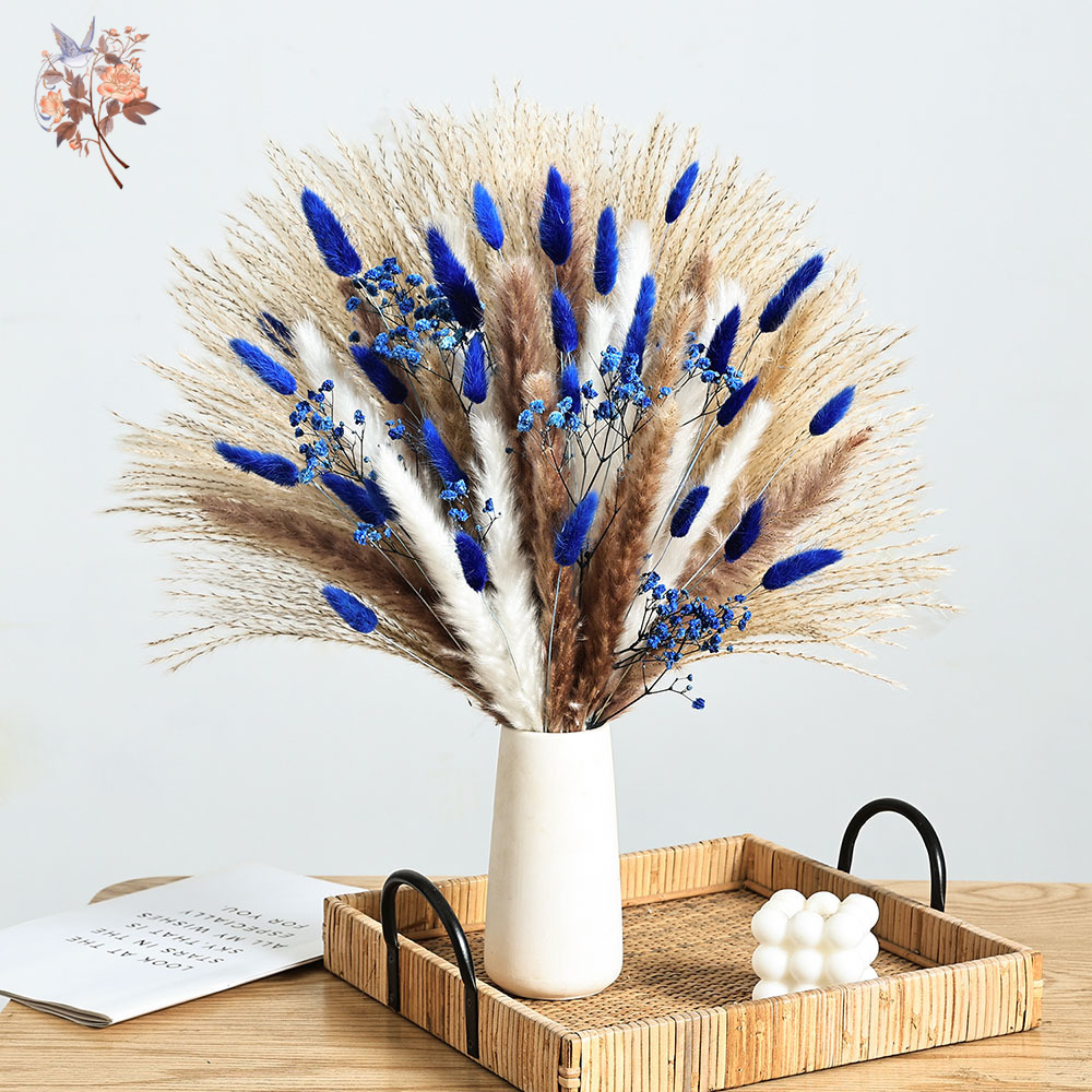 Cola de conejo esponjosa azul  - Supply For Florist reseña y precio
