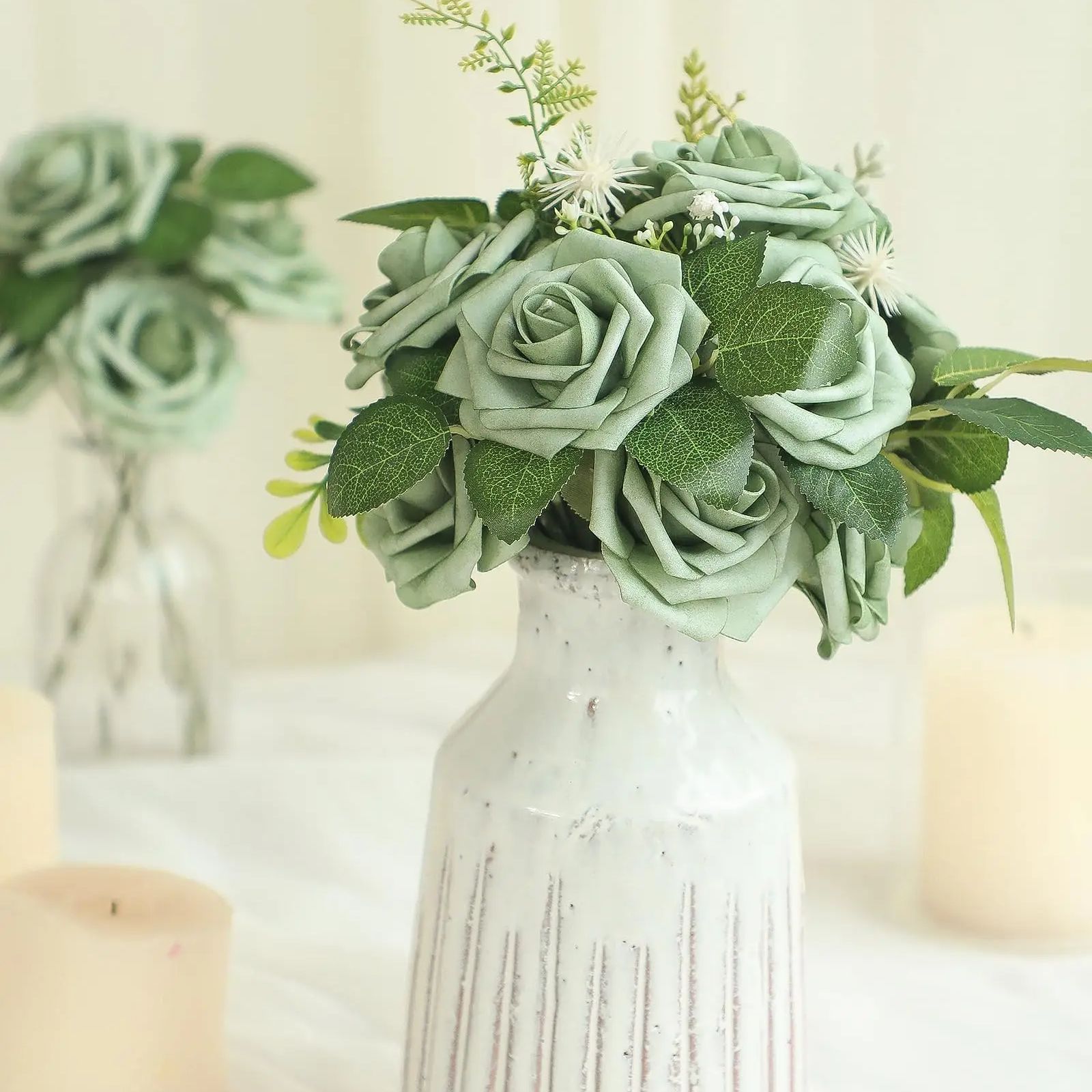 Flores artificiales, 25 uds.,  - Florist Supply Bulk reseña y precio