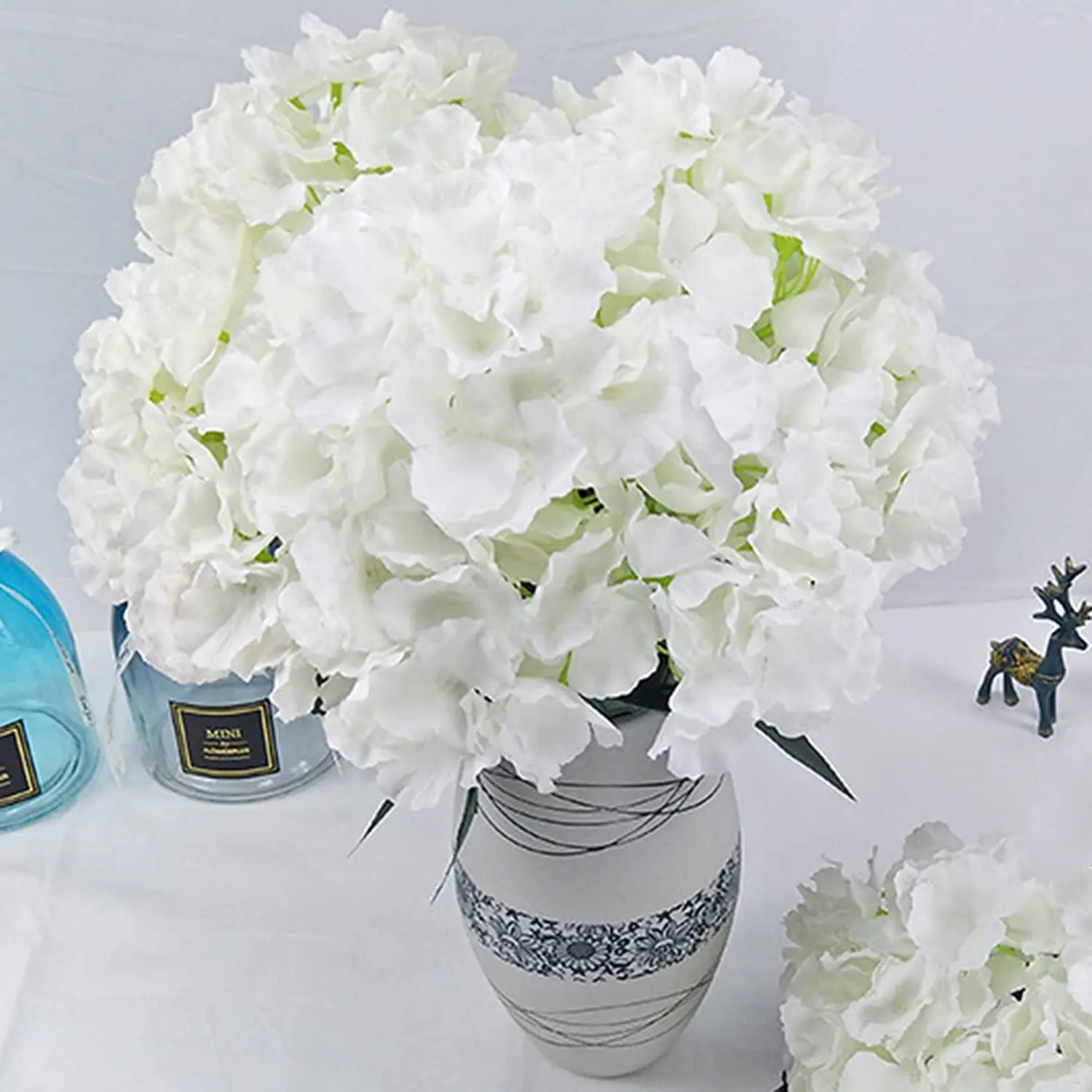 Cabezas de hortensia de seda g - Florist Supply Bulk reseña y precio