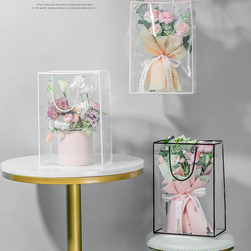 Bolso de mano transparente par - Longs Florist Supply reseña y precio