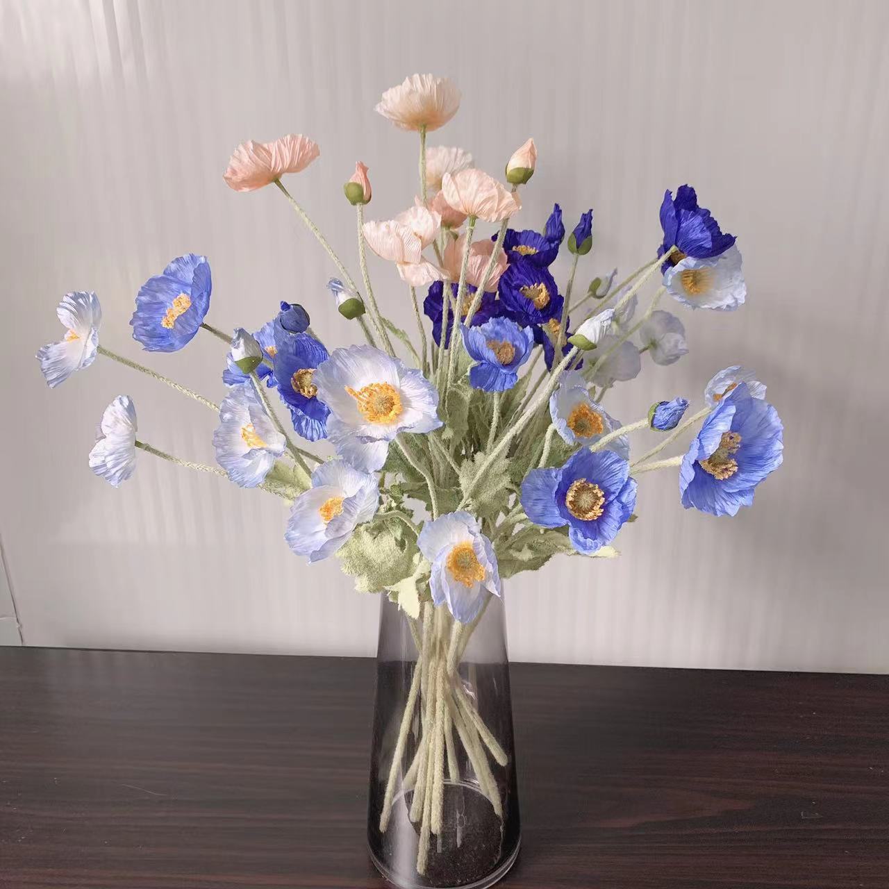 Flores de seda de amapola fals - Florist Supply Bulk reseña y precio